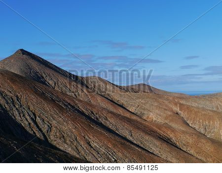 The mountains of Cardon on Fuerteventura