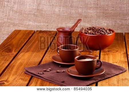 Coffe Cups And Utensil