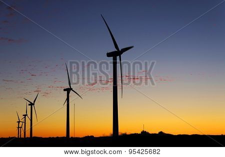 Windpark on the island of Madeira, Portugal
