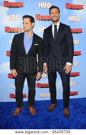 LOS ANGELES - JUN 8: Matt McGorry, Pablo Schreiber at the Premiere of HBO's 'The Brink' at the Paramount Theater at Paramount Studios on June 8, 2015 in Los Angeles, CA