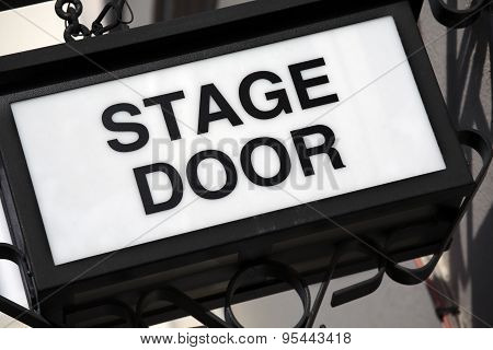 Stage Door Sign