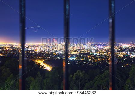 View of Brisbane City from Mount Coot-tha
