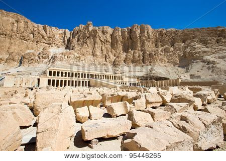 The temple of Hatshepsut near Luxor in Egypt