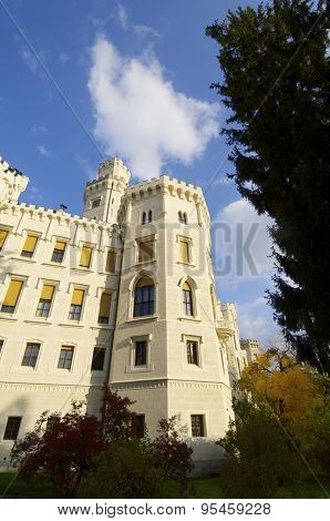 castle neogothic Hluboka nad Vltavou. Built in the thirteenth century and has undergone several renovations until now look like it is one of the most visited castles in the Czech Republic.
