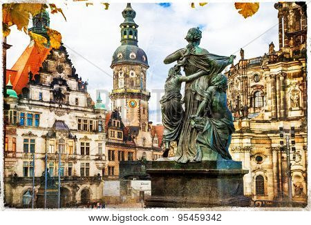 elegant Dresden - artwork in painting style