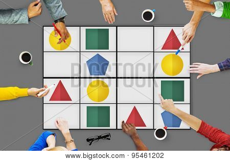 Sudoku Puzzle Problem Solving Leisure Games Concept