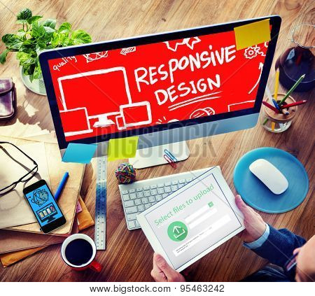 Responsive Design Responsive Quality Analytics Imagination Concept