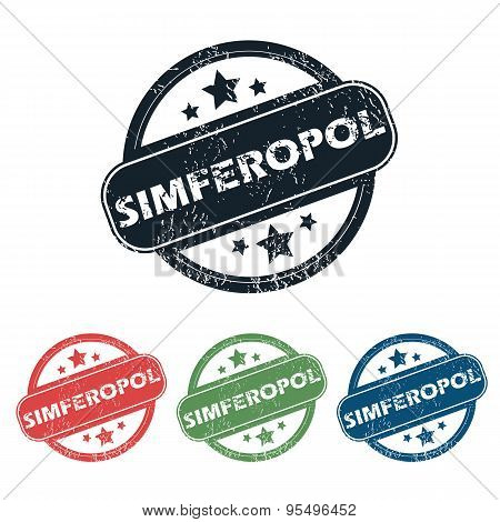 Round Simferopol city stamp set