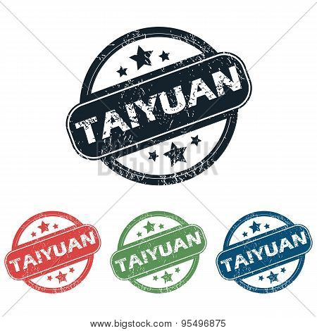 Round Taiyuan city stamp set