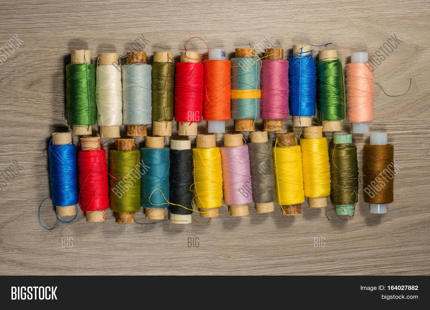 Sewing Thread Reels On Image & Photo (Free Trial) Bigstock