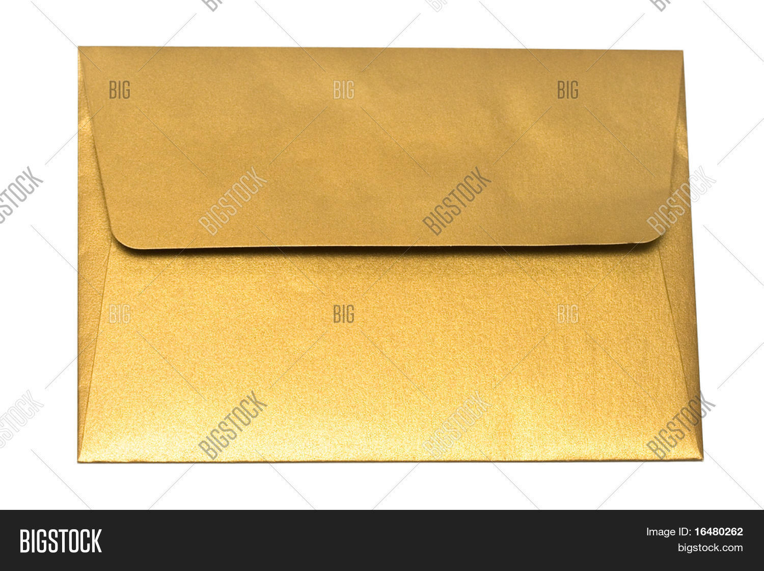 Gold Envelope Isolated Image & Photo (Free Trial) | Bigstock