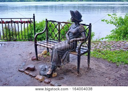 PLES, RUSSIA - August 27, 2016: On the embankment of the Volga. 