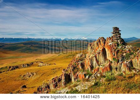 Mountain view, plato Ukok