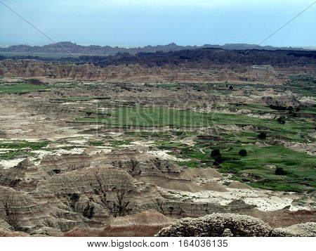 The Badlands in South Dakota, United States