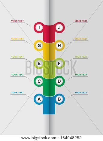 Business concept - flow chart with copy paste text