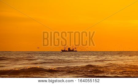 Seiner On A Black Sea, Poti, Georgia