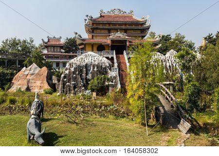 the birthplace of Buddha, Lumbini Nepal Vietnamese temple