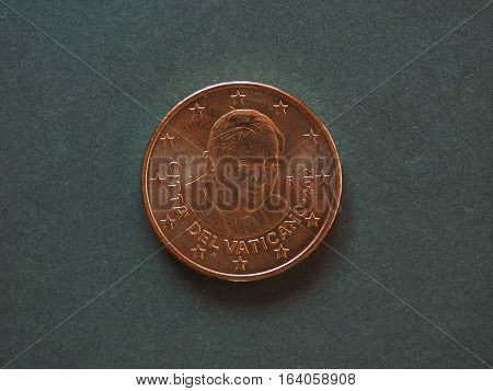 Pope Benedict Xvi 50 Cents Coin