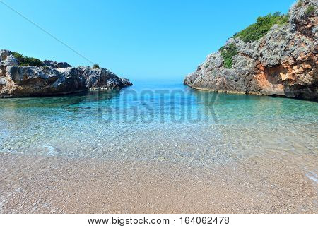 Summer Ionian Sea Coast, Albania.