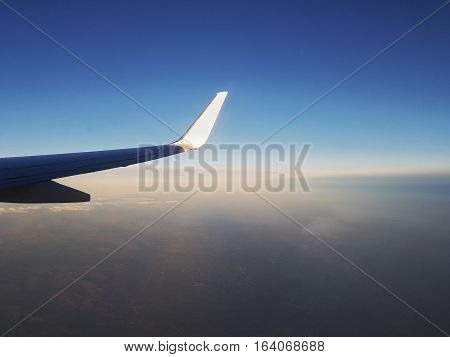 in flight over Sardinia - trip - civil aviation