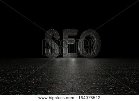 SEO, Web Development Technology Seo Search Engine Optimization, 3D Render