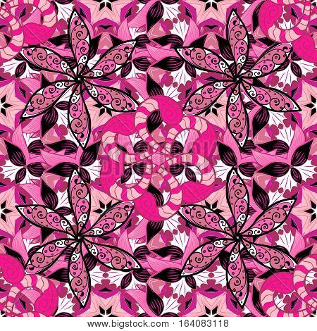 Mandalas Background. Colorful Elements. Vector Illustration Texture.