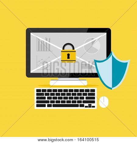 Computer protection. Data protection. Data security. Secure access