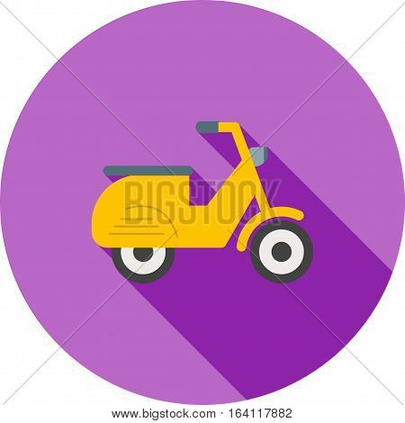 Scooter, vespa, speed icon vector image. Can also be used for vehicles. Suitable for mobile apps, web apps and print media.