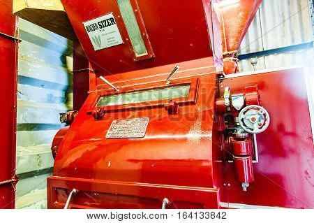 BLACFORD PERTHSHIRE SCOTLAND UK September 16 2016 Machinery of Tullibardine whiskey distillery in the highlands of scotland
