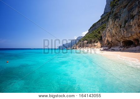 Cala di Gabbiani beach near Cala Biriola and Cala Goloritze Baunei Sardinia Italy