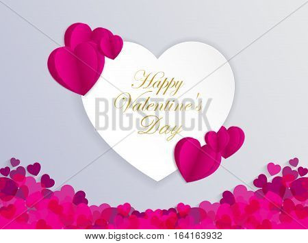 Design Template Heart for Valentine's Day Backgroundillustration EPS 10.