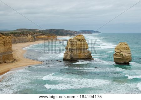 Twelve Apostles on the Great Ocean Road in Victoria, Australia