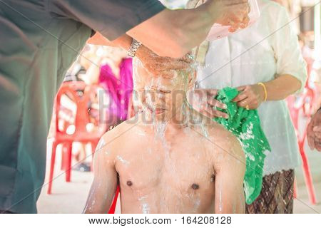 Ordination Of Buddhists In Thailand.
