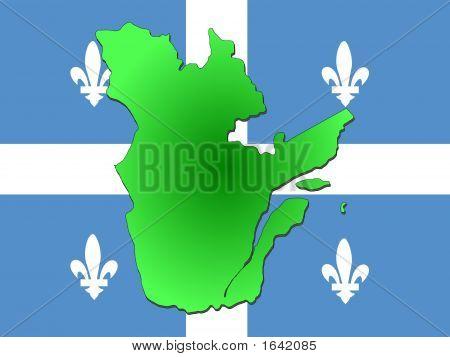 Mapa prowincji Quebec