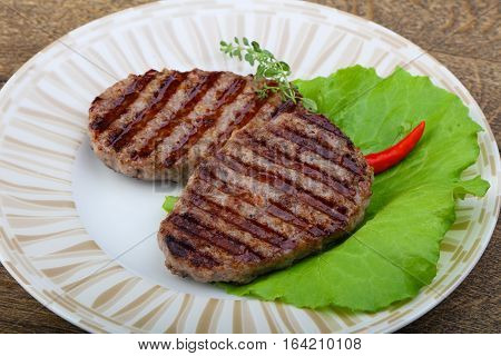 Grilled Burget Cutlet