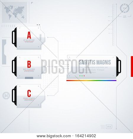 Hi-tech Vector Template. Useful For Presentations And Advertising.