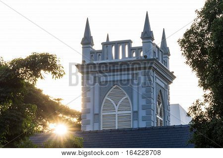 Georgetown, Penang - November 19, 2016 : Penang Wesley Methodist Church is one of the oldest churches in the country. 
It has been around for more than a century which possibly dates back to 1891.