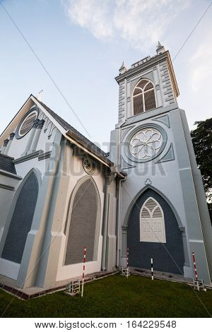 Georgetown, Penang - November 19, 2016 : Penang Wesley Methodist Church is one of the oldest churches in the country. 
It has been around for more than a century which possibly dates back to 1891.