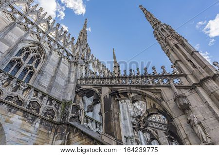 Milan Duomo Under Blue Sky