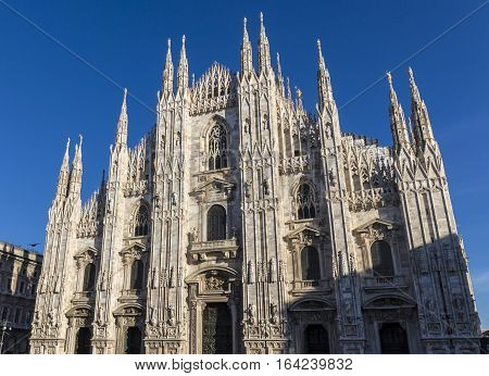 Milan Duomo Under Blue Sky