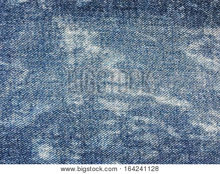 Texture of blue jeans demim fabric background