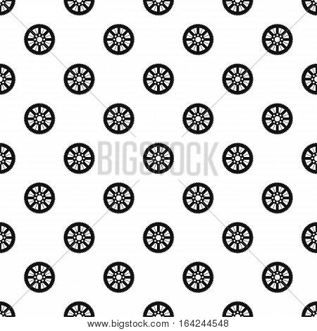 Sprocket for bicycle pattern. Simple illustration of sprocket for bicycle vector pattern for web