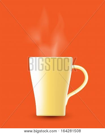 Hot drink, hot coffee, hot milk and other.
vector design
