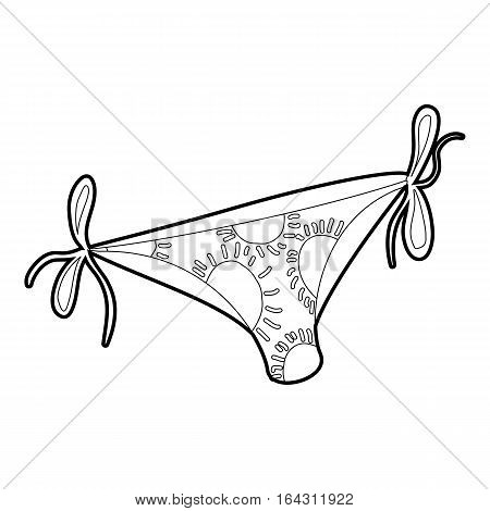 Bikini bottoms icon. Isometric 3d illustration of bikini bottoms vector icon for web