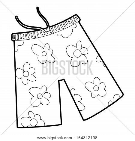 Shorts for swimming icon. Isometric 3d illustration of shorts for swimming vector icon for web