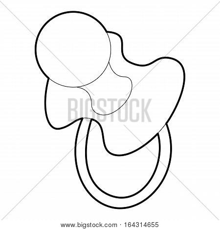 Baby pacifier icon. Isometric 3d illustration of baby pacifier vector icon for web