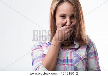 Studio Portrait Of An Ordinary Teenager