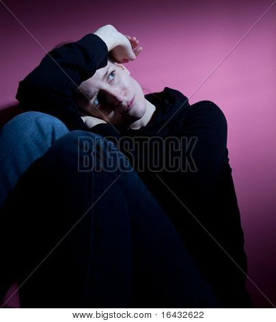 Ung kvinde lider af svær depression