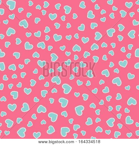 Seamless Pattern With Hearts