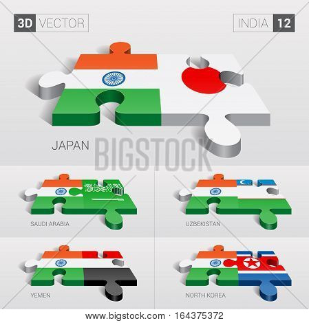 India puzzle part joint with Japan, Saudi Arabia, Uzbekistan, Yemen, North Korea.